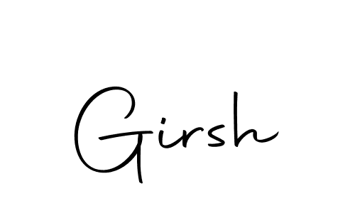 Girsh stylish signature style. Best Handwritten Sign (Autography-DOLnW) for my name. Handwritten Signature Collection Ideas for my name Girsh. Girsh signature style 10 images and pictures png