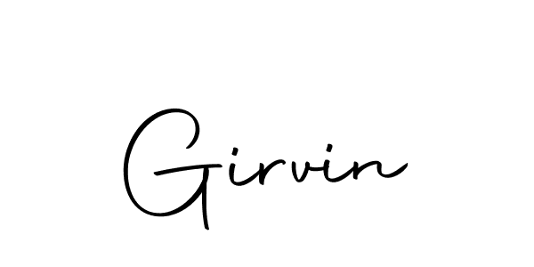 Make a beautiful signature design for name Girvin. With this signature (Autography-DOLnW) style, you can create a handwritten signature for free. Girvin signature style 10 images and pictures png