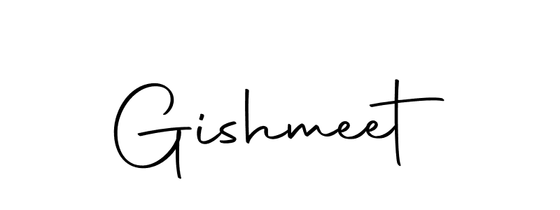 How to make Gishmeet signature? Autography-DOLnW is a professional autograph style. Create handwritten signature for Gishmeet name. Gishmeet signature style 10 images and pictures png