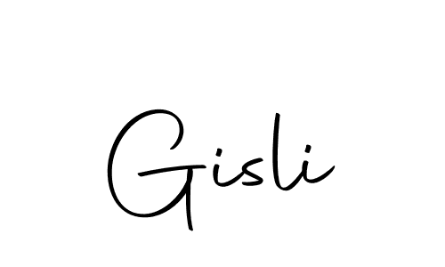 You should practise on your own different ways (Autography-DOLnW) to write your name (Gisli) in signature. don't let someone else do it for you. Gisli signature style 10 images and pictures png