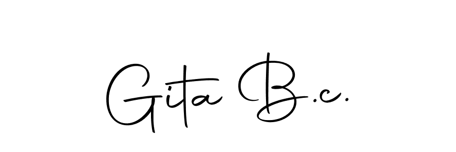 The best way (Autography-DOLnW) to make a short signature is to pick only two or three words in your name. The name Gita B.c. include a total of six letters. For converting this name. Gita B.c. signature style 10 images and pictures png