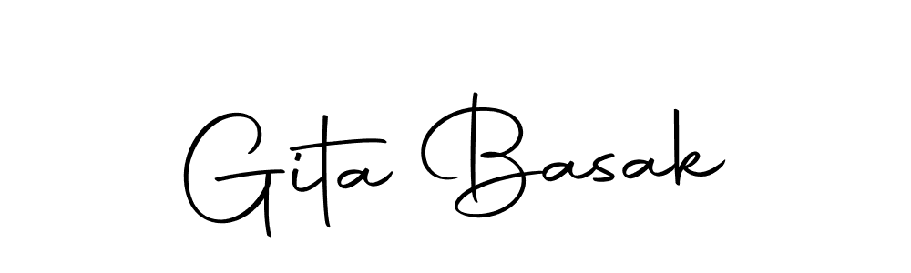 if you are searching for the best signature style for your name Gita Basak. so please give up your signature search. here we have designed multiple signature styles  using Autography-DOLnW. Gita Basak signature style 10 images and pictures png