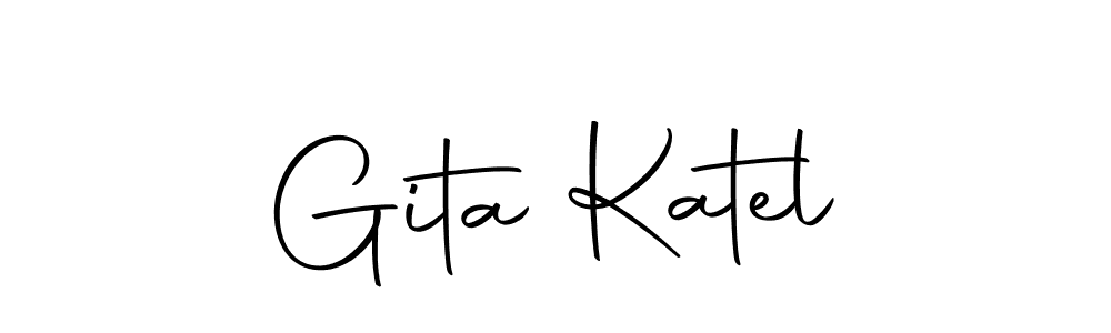 This is the best signature style for the Gita Katel name. Also you like these signature font (Autography-DOLnW). Mix name signature. Gita Katel signature style 10 images and pictures png