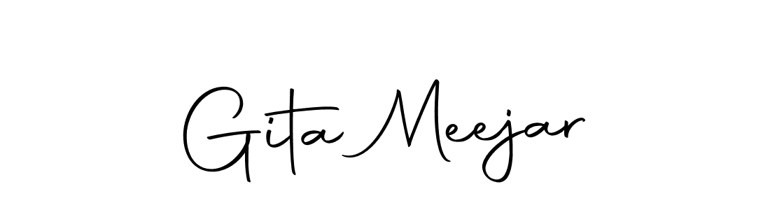 Also we have Gita Meejar name is the best signature style. Create professional handwritten signature collection using Autography-DOLnW autograph style. Gita Meejar signature style 10 images and pictures png