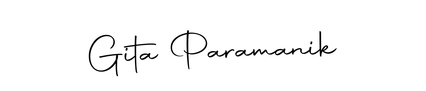 Make a beautiful signature design for name Gita Paramanik. Use this online signature maker to create a handwritten signature for free. Gita Paramanik signature style 10 images and pictures png