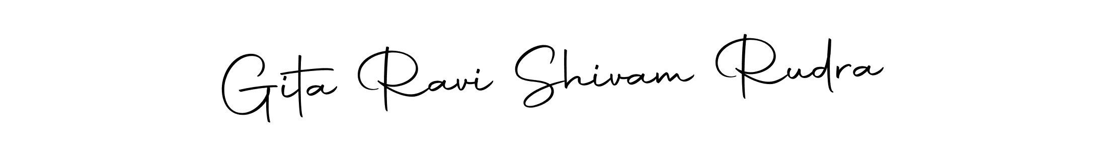 Make a beautiful signature design for name Gita Ravi Shivam Rudra. With this signature (Autography-DOLnW) style, you can create a handwritten signature for free. Gita Ravi Shivam Rudra signature style 10 images and pictures png