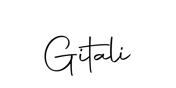 if you are searching for the best signature style for your name Gitali. so please give up your signature search. here we have designed multiple signature styles  using Autography-DOLnW. Gitali signature style 10 images and pictures png