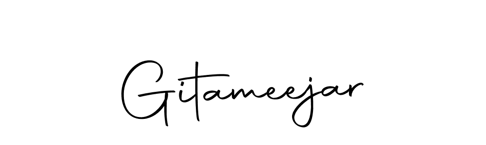 How to make Gitameejar name signature. Use Autography-DOLnW style for creating short signs online. This is the latest handwritten sign. Gitameejar signature style 10 images and pictures png