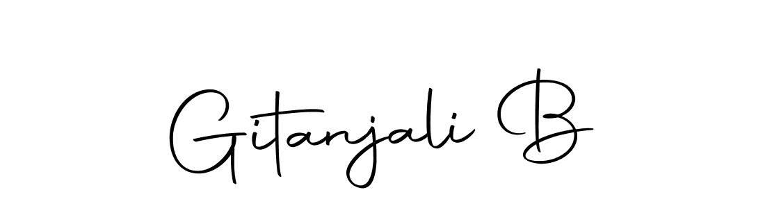 Make a beautiful signature design for name Gitanjali B. With this signature (Autography-DOLnW) style, you can create a handwritten signature for free. Gitanjali B signature style 10 images and pictures png