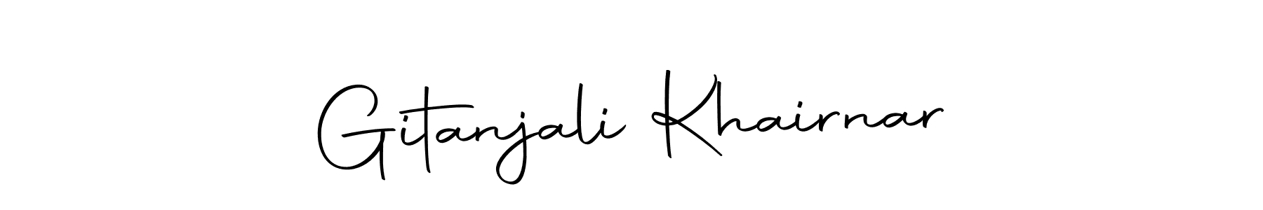 Use a signature maker to create a handwritten signature online. With this signature software, you can design (Autography-DOLnW) your own signature for name Gitanjali Khairnar. Gitanjali Khairnar signature style 10 images and pictures png
