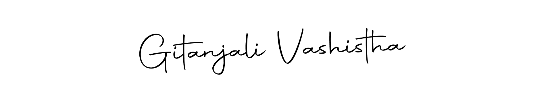 Create a beautiful signature design for name Gitanjali Vashistha. With this signature (Autography-DOLnW) fonts, you can make a handwritten signature for free. Gitanjali Vashistha signature style 10 images and pictures png