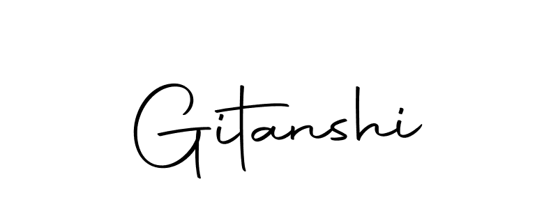 Also we have Gitanshi name is the best signature style. Create professional handwritten signature collection using Autography-DOLnW autograph style. Gitanshi signature style 10 images and pictures png