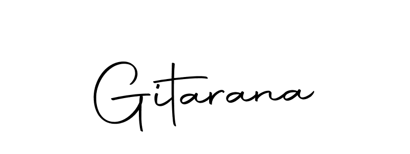 Make a beautiful signature design for name Gitarana. With this signature (Autography-DOLnW) style, you can create a handwritten signature for free. Gitarana signature style 10 images and pictures png