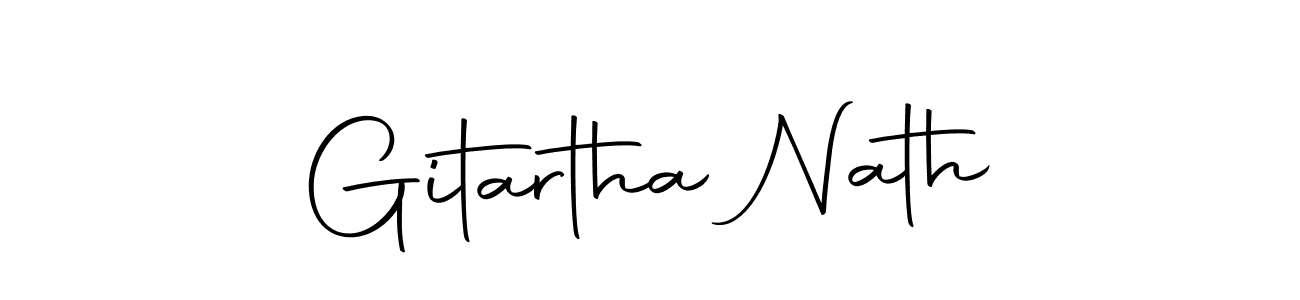 Similarly Autography-DOLnW is the best handwritten signature design. Signature creator online .You can use it as an online autograph creator for name Gitartha Nath. Gitartha Nath signature style 10 images and pictures png