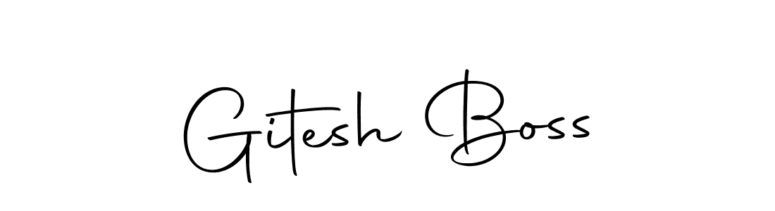 The best way (Autography-DOLnW) to make a short signature is to pick only two or three words in your name. The name Gitesh Boss include a total of six letters. For converting this name. Gitesh Boss signature style 10 images and pictures png