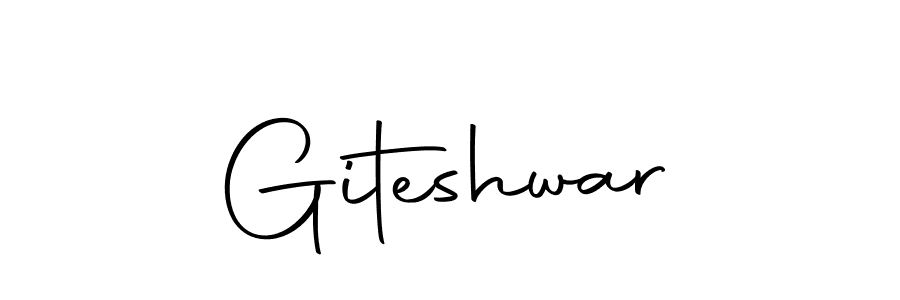 Make a beautiful signature design for name Giteshwar. Use this online signature maker to create a handwritten signature for free. Giteshwar signature style 10 images and pictures png