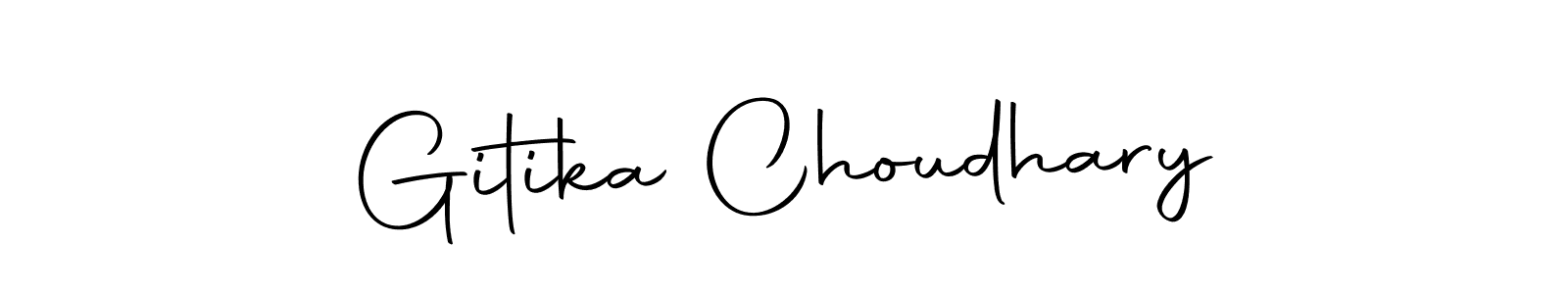 Also we have Gitika Choudhary name is the best signature style. Create professional handwritten signature collection using Autography-DOLnW autograph style. Gitika Choudhary signature style 10 images and pictures png
