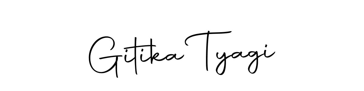 Make a beautiful signature design for name Gitika Tyagi. With this signature (Autography-DOLnW) style, you can create a handwritten signature for free. Gitika Tyagi signature style 10 images and pictures png