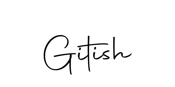 Make a beautiful signature design for name Gitish. With this signature (Autography-DOLnW) style, you can create a handwritten signature for free. Gitish signature style 10 images and pictures png