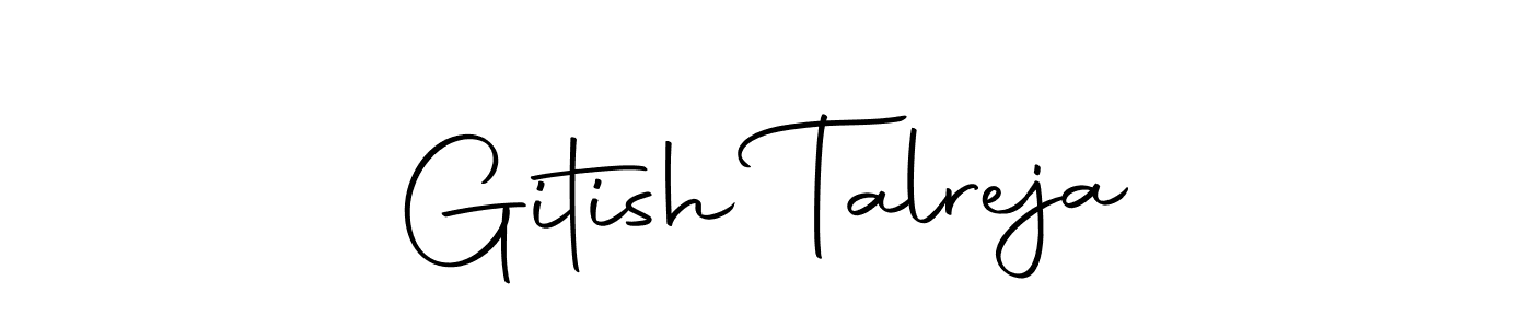You should practise on your own different ways (Autography-DOLnW) to write your name (Gitish Talreja) in signature. don't let someone else do it for you. Gitish Talreja signature style 10 images and pictures png