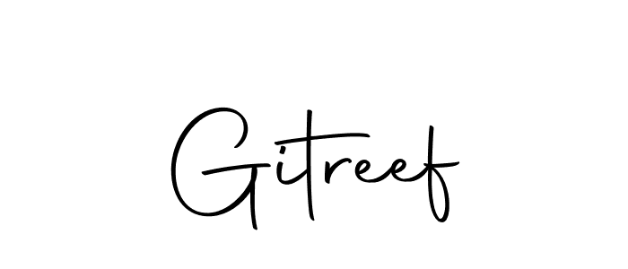 You can use this online signature creator to create a handwritten signature for the name Gitreef. This is the best online autograph maker. Gitreef signature style 10 images and pictures png