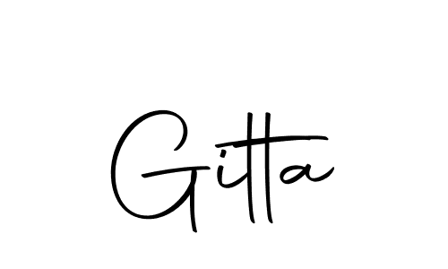 if you are searching for the best signature style for your name Gitta. so please give up your signature search. here we have designed multiple signature styles  using Autography-DOLnW. Gitta signature style 10 images and pictures png