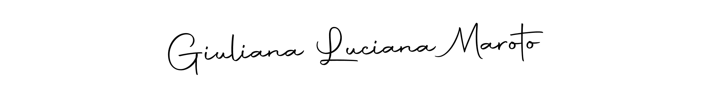 Also we have Giuliana Luciana Maroto name is the best signature style. Create professional handwritten signature collection using Autography-DOLnW autograph style. Giuliana Luciana Maroto signature style 10 images and pictures png