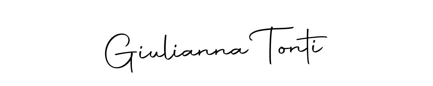 The best way (Autography-DOLnW) to make a short signature is to pick only two or three words in your name. The name Giulianna Tonti include a total of six letters. For converting this name. Giulianna Tonti signature style 10 images and pictures png