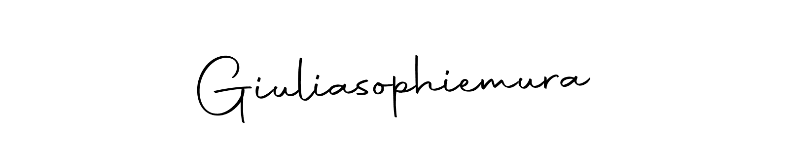 Make a beautiful signature design for name Giuliasophiemura. With this signature (Autography-DOLnW) style, you can create a handwritten signature for free. Giuliasophiemura signature style 10 images and pictures png