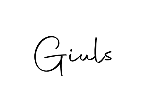 Make a beautiful signature design for name Giuls. With this signature (Autography-DOLnW) style, you can create a handwritten signature for free. Giuls signature style 10 images and pictures png