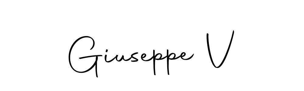 Make a beautiful signature design for name Giuseppe V. With this signature (Autography-DOLnW) style, you can create a handwritten signature for free. Giuseppe V signature style 10 images and pictures png