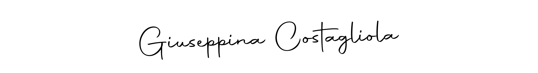 How to make Giuseppina Costagliola name signature. Use Autography-DOLnW style for creating short signs online. This is the latest handwritten sign. Giuseppina Costagliola signature style 10 images and pictures png