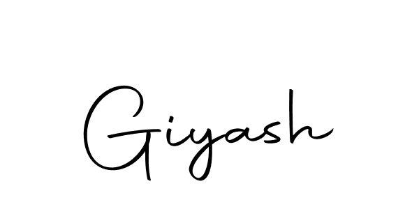 How to make Giyash name signature. Use Autography-DOLnW style for creating short signs online. This is the latest handwritten sign. Giyash signature style 10 images and pictures png