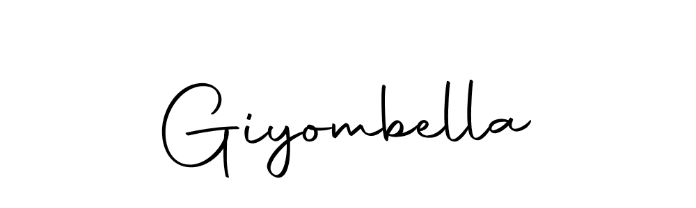 How to make Giyombella name signature. Use Autography-DOLnW style for creating short signs online. This is the latest handwritten sign. Giyombella signature style 10 images and pictures png