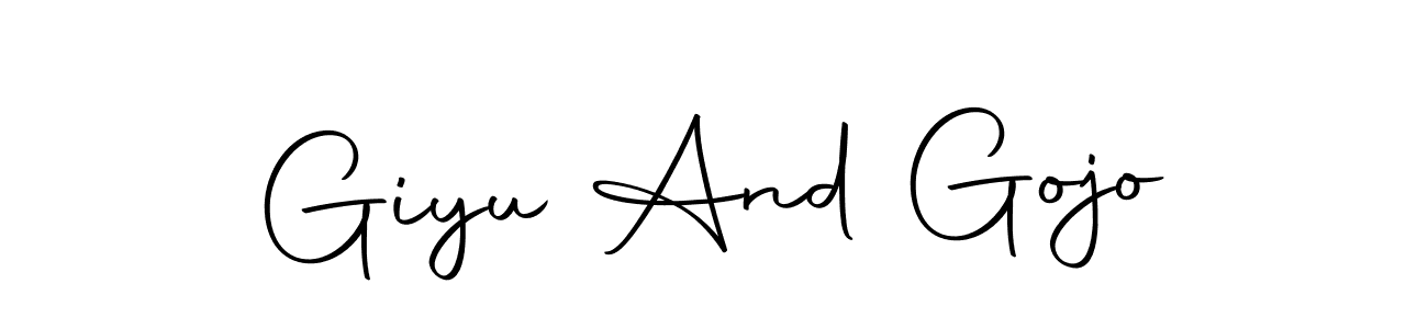 You should practise on your own different ways (Autography-DOLnW) to write your name (Giyu And Gojo) in signature. don't let someone else do it for you. Giyu And Gojo signature style 10 images and pictures png