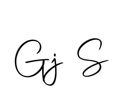 Design your own signature with our free online signature maker. With this signature software, you can create a handwritten (Autography-DOLnW) signature for name Gj S. Gj S signature style 10 images and pictures png