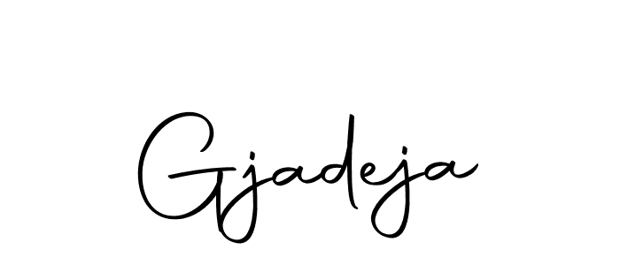 Design your own signature with our free online signature maker. With this signature software, you can create a handwritten (Autography-DOLnW) signature for name Gjadeja. Gjadeja signature style 10 images and pictures png