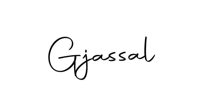 Make a beautiful signature design for name Gjassal. With this signature (Autography-DOLnW) style, you can create a handwritten signature for free. Gjassal signature style 10 images and pictures png