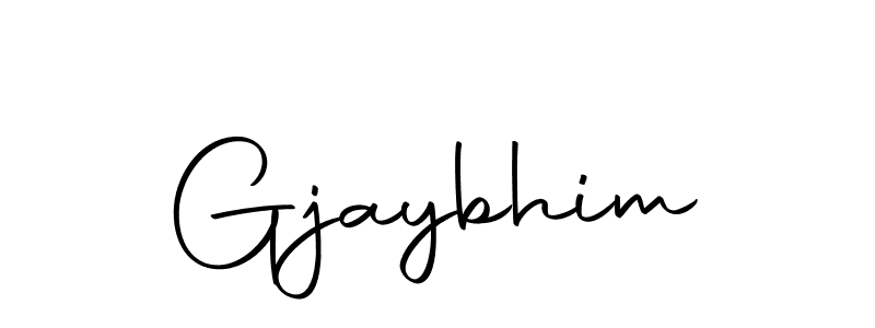 Use a signature maker to create a handwritten signature online. With this signature software, you can design (Autography-DOLnW) your own signature for name Gjaybhim. Gjaybhim signature style 10 images and pictures png