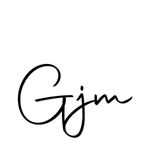 You should practise on your own different ways (Autography-DOLnW) to write your name (Gjm) in signature. don't let someone else do it for you. Gjm signature style 10 images and pictures png