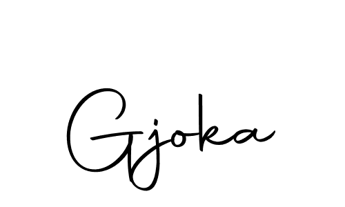Make a beautiful signature design for name Gjoka. Use this online signature maker to create a handwritten signature for free. Gjoka signature style 10 images and pictures png