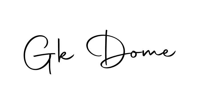 Design your own signature with our free online signature maker. With this signature software, you can create a handwritten (Autography-DOLnW) signature for name Gk Dome. Gk Dome signature style 10 images and pictures png