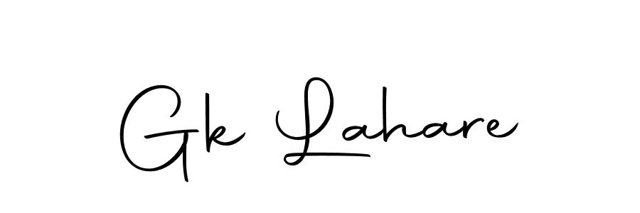 The best way (Autography-DOLnW) to make a short signature is to pick only two or three words in your name. The name Gk Lahare include a total of six letters. For converting this name. Gk Lahare signature style 10 images and pictures png