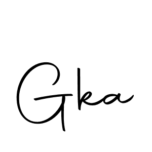 Create a beautiful signature design for name Gka. With this signature (Autography-DOLnW) fonts, you can make a handwritten signature for free. Gka signature style 10 images and pictures png