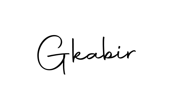Design your own signature with our free online signature maker. With this signature software, you can create a handwritten (Autography-DOLnW) signature for name Gkabir. Gkabir signature style 10 images and pictures png