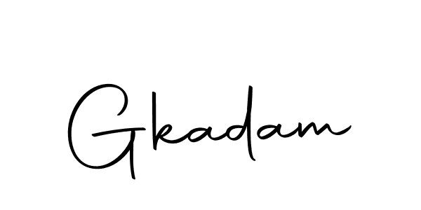 Design your own signature with our free online signature maker. With this signature software, you can create a handwritten (Autography-DOLnW) signature for name Gkadam. Gkadam signature style 10 images and pictures png