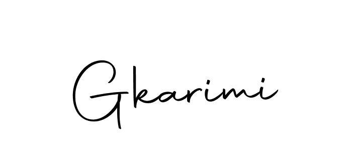 Design your own signature with our free online signature maker. With this signature software, you can create a handwritten (Autography-DOLnW) signature for name Gkarimi. Gkarimi signature style 10 images and pictures png