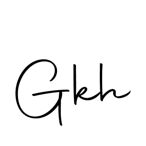 Create a beautiful signature design for name Gkh. With this signature (Autography-DOLnW) fonts, you can make a handwritten signature for free. Gkh signature style 10 images and pictures png