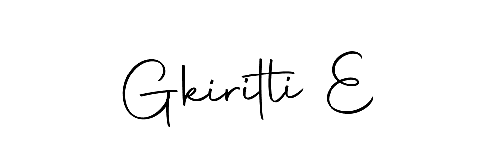 The best way (Autography-DOLnW) to make a short signature is to pick only two or three words in your name. The name Gkiritli E include a total of six letters. For converting this name. Gkiritli E signature style 10 images and pictures png