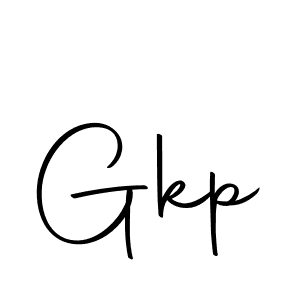 Design your own signature with our free online signature maker. With this signature software, you can create a handwritten (Autography-DOLnW) signature for name Gkp. Gkp signature style 10 images and pictures png